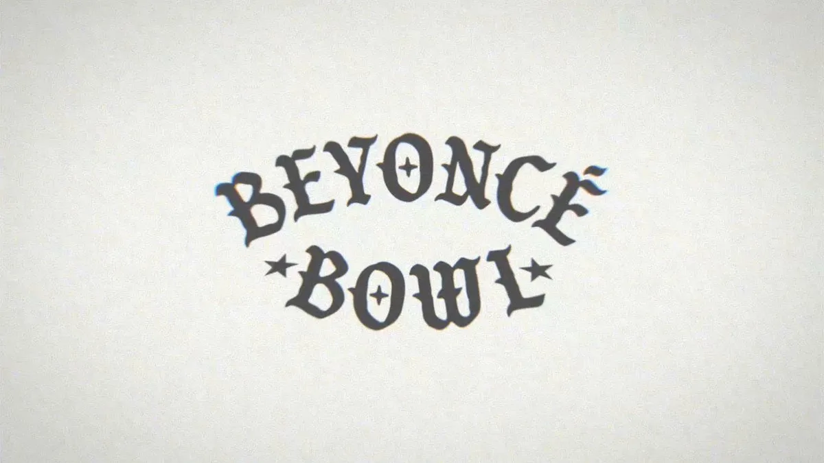 Beyoncé Bowl wordmark posted by Netflix