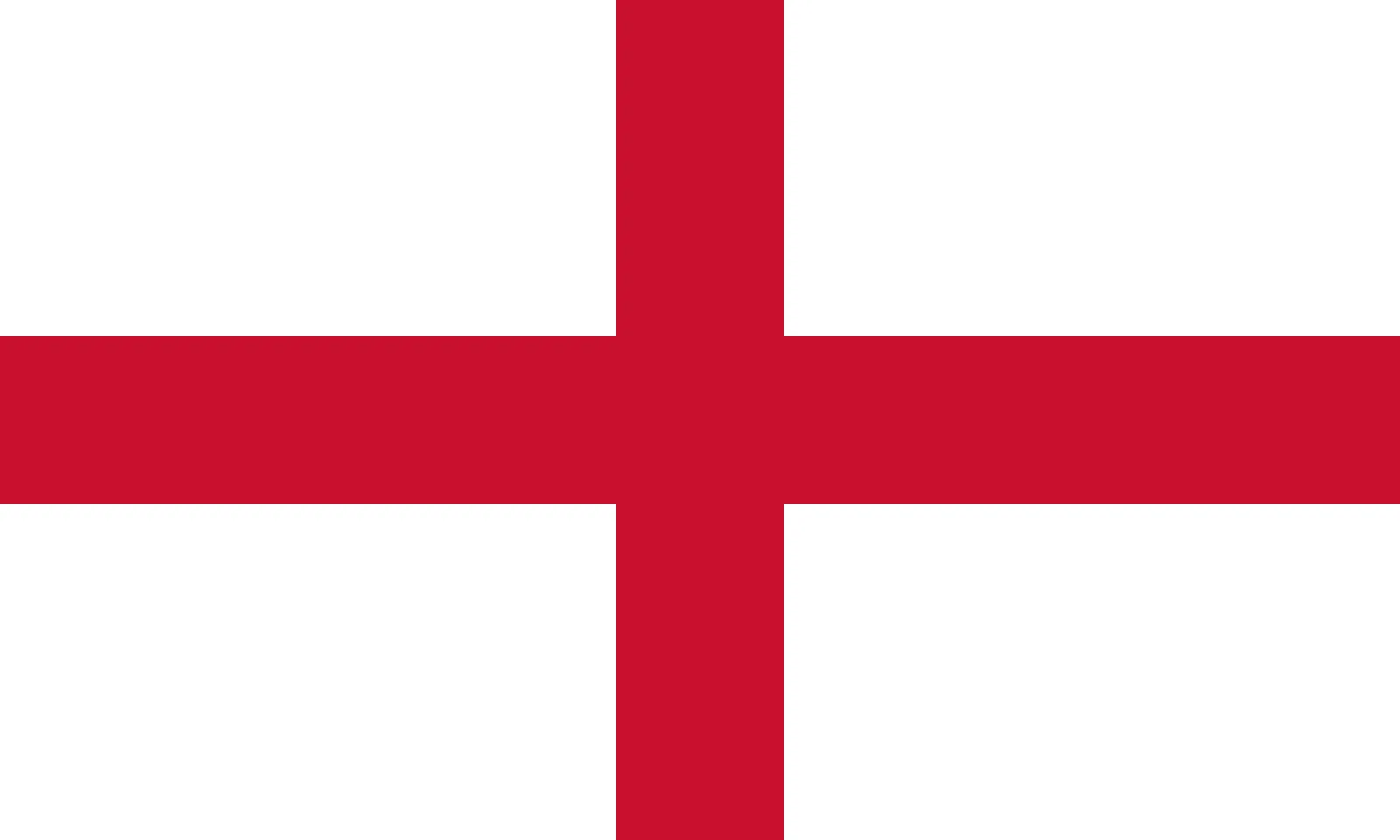 Public-domain England flag for comparison; this is the traditional flag, not Nike’s collar design.
