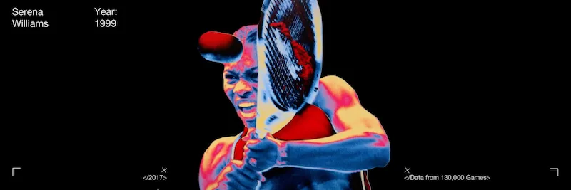 AKQA & Nike: Serena 1999 vs Serena 2017 in an A.I. generated match