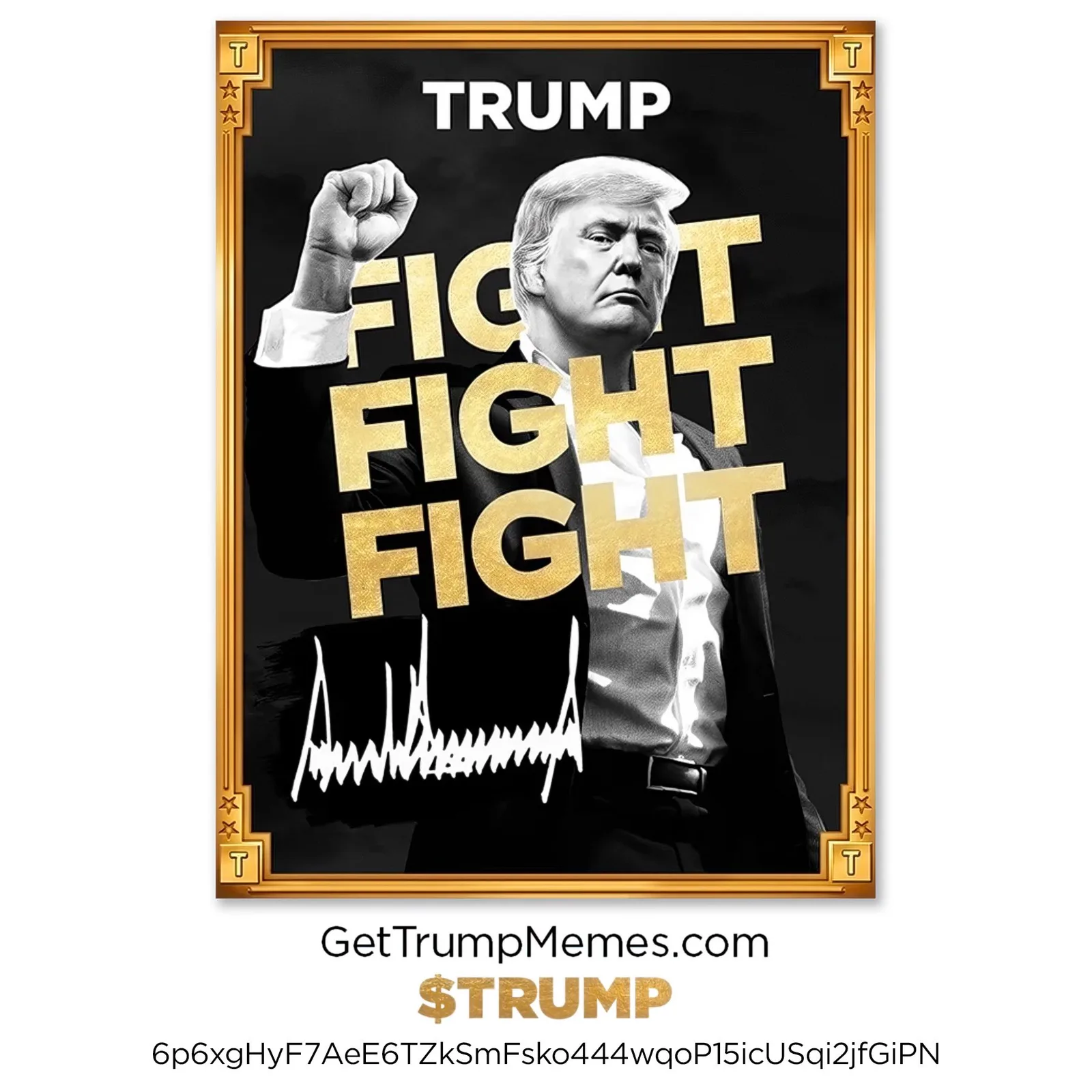 My NEW Official Trump Meme is HERE! It’s time to celebrate everything we stand for: WINNING! Join my very special Trump Community. GET YOUR $TRUMP NOW. Go to — Have Fun!
