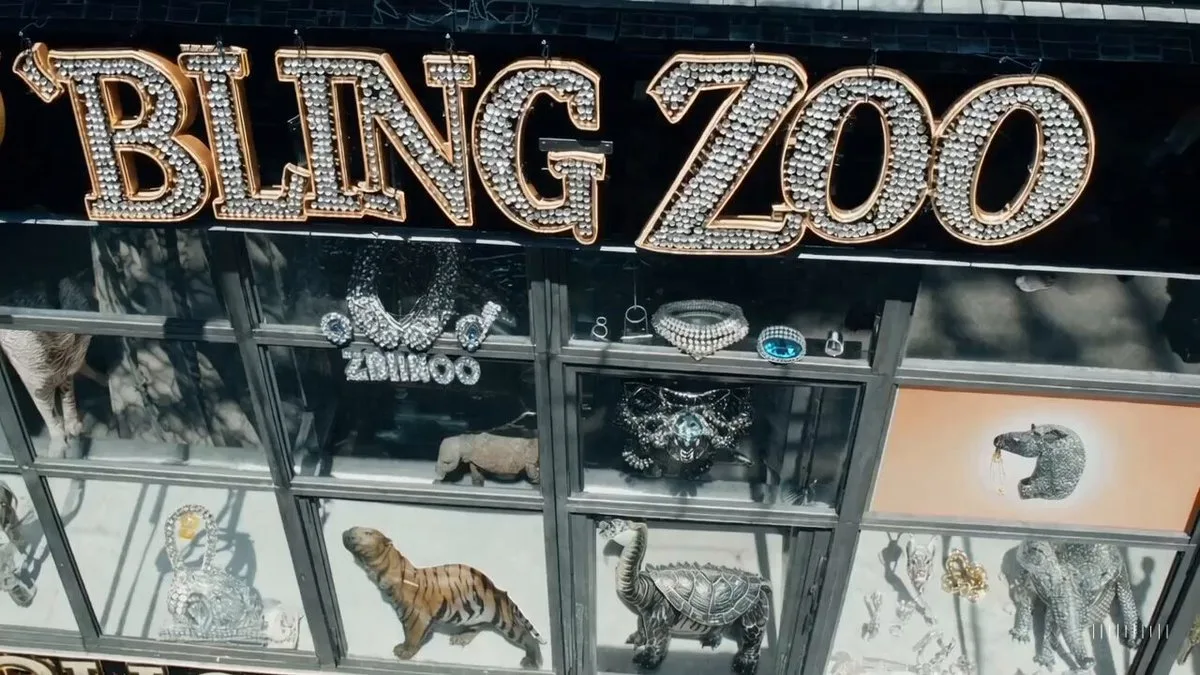 welcome to bling zoo! this is a single video generated by sora, shot changes and all.