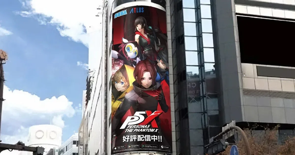 "Persona 5: The Phantom X" will be advertised at Shibuya Scramble Crossing and other locations! Check out the powerful images at the site!