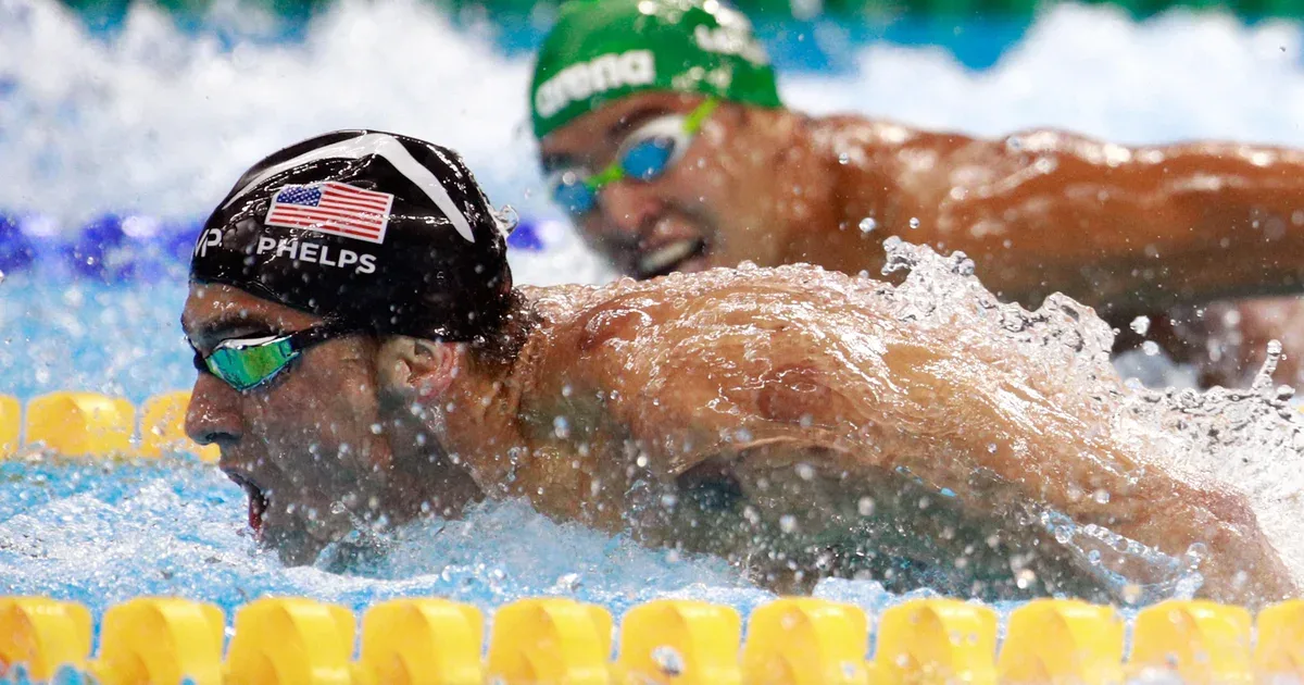Michael Phelps swimming butterfly