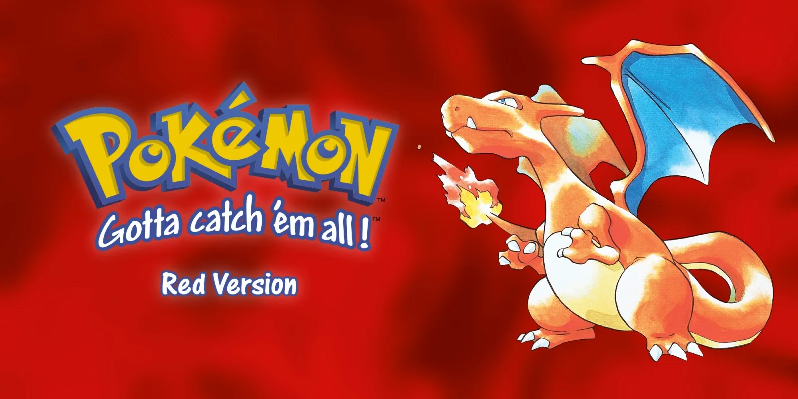Pokémon Red Version key art with Charizard