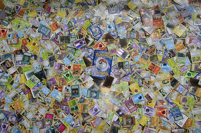 A large Pokémon card collection, 2015