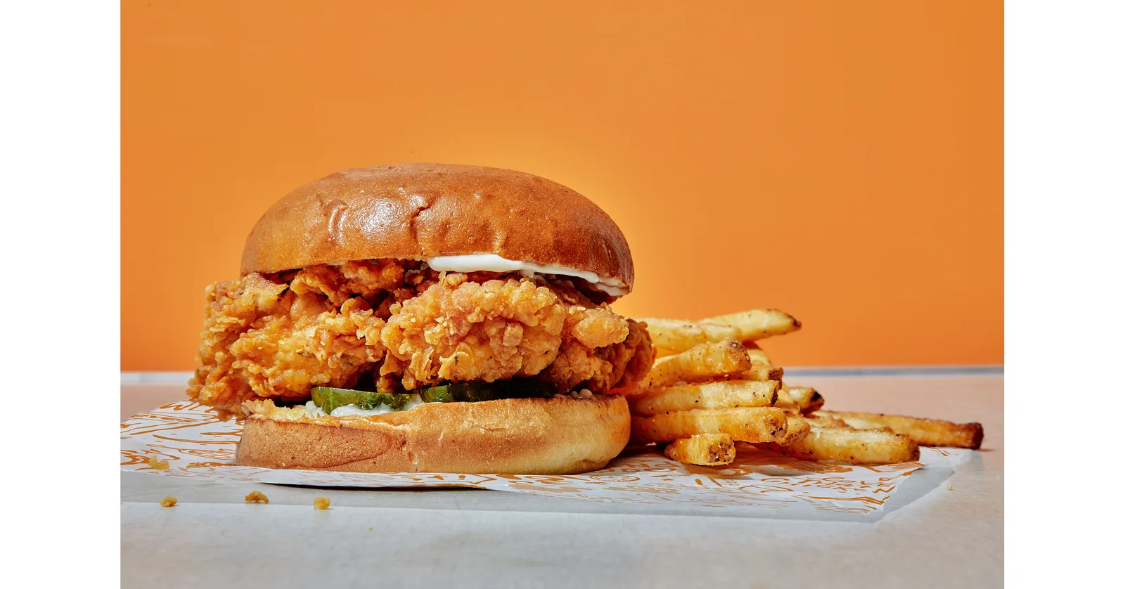 Popeyes’ official chicken sandwich photograph in its Canadian launch release.