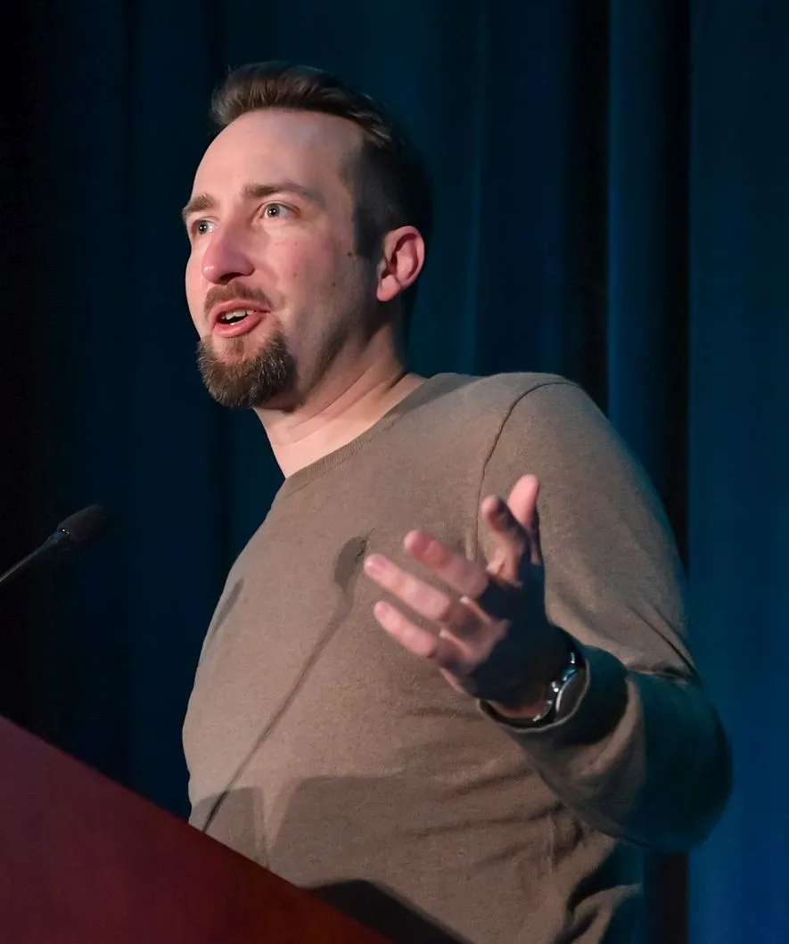 Brendan Greene at GDC 2018; Game Developers Conference, CC BY 2.5.