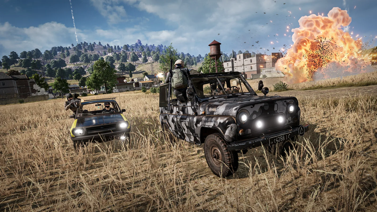 Current official PUBG gameplay screenshot from its Steam listing, accessed October 23, 2026.