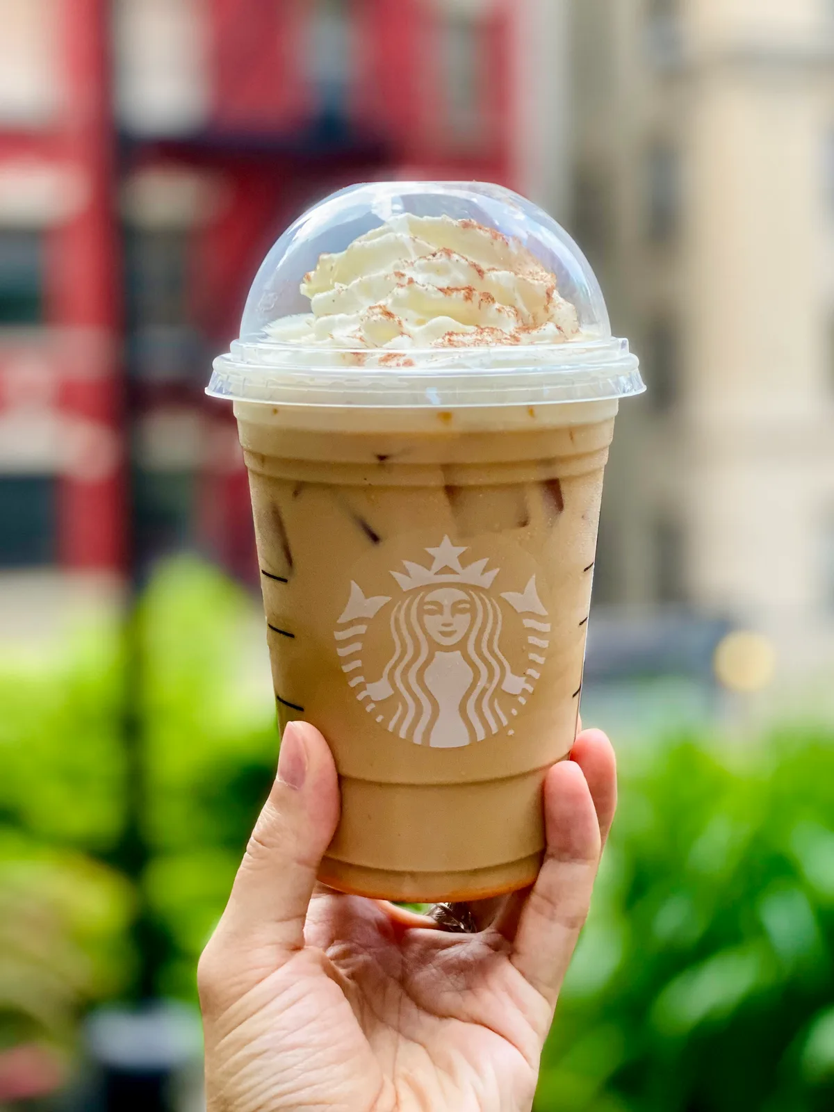 An iced Pumpkin Spice Latte in New York, 2021