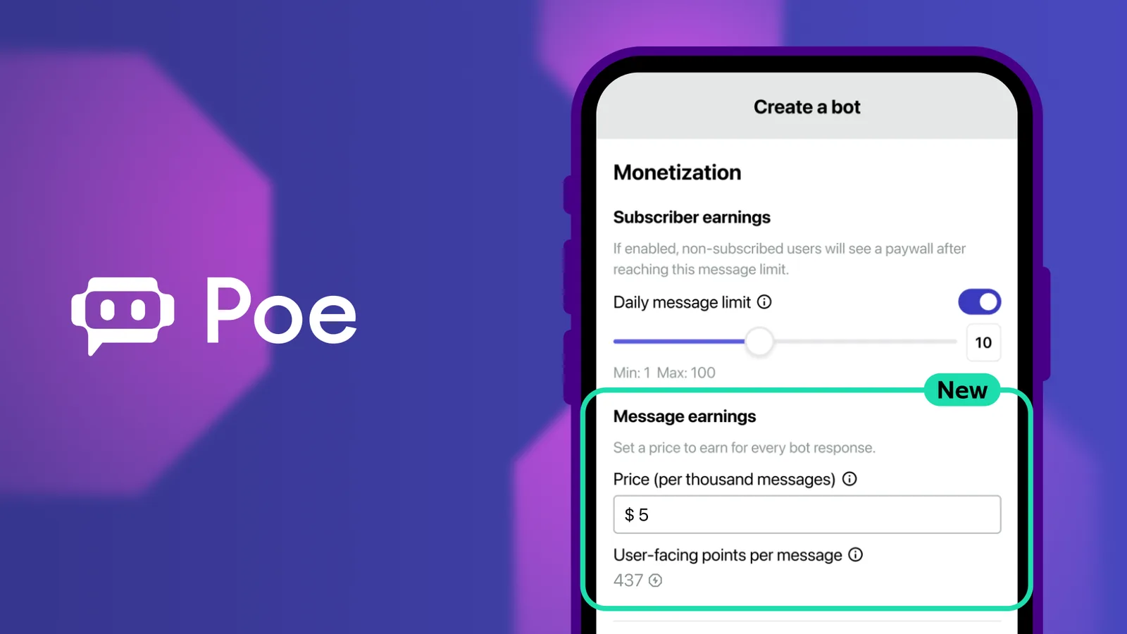 Poe introduces a price-per-message revenue model for AI bot creators | TechCrunch