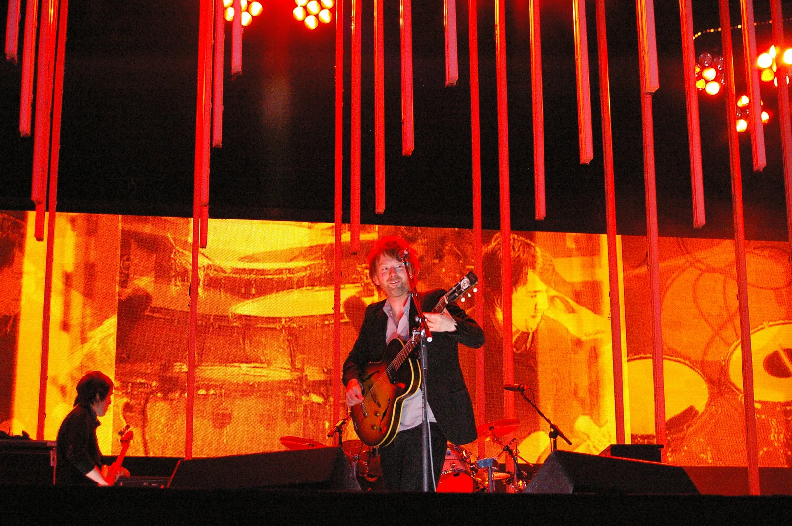Thom Yorke on the In Rainbows tour at Main Square Festival, Arras, July 2008.