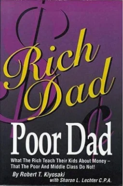 Original cover of Rich Dad Poor Dad by Robert T. Kiyosaki