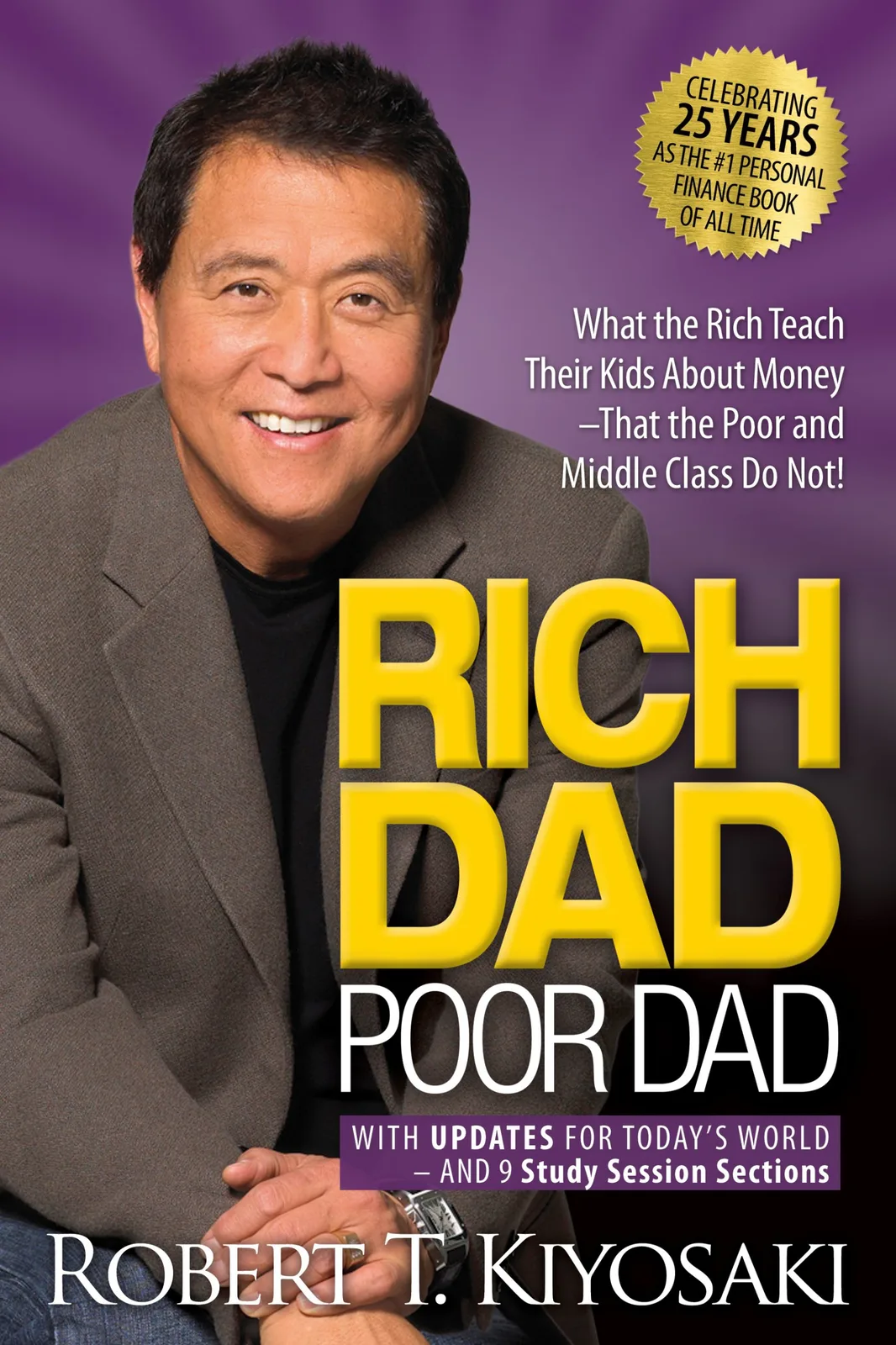 25th-anniversary edition cover with Kiyosaki's photo
