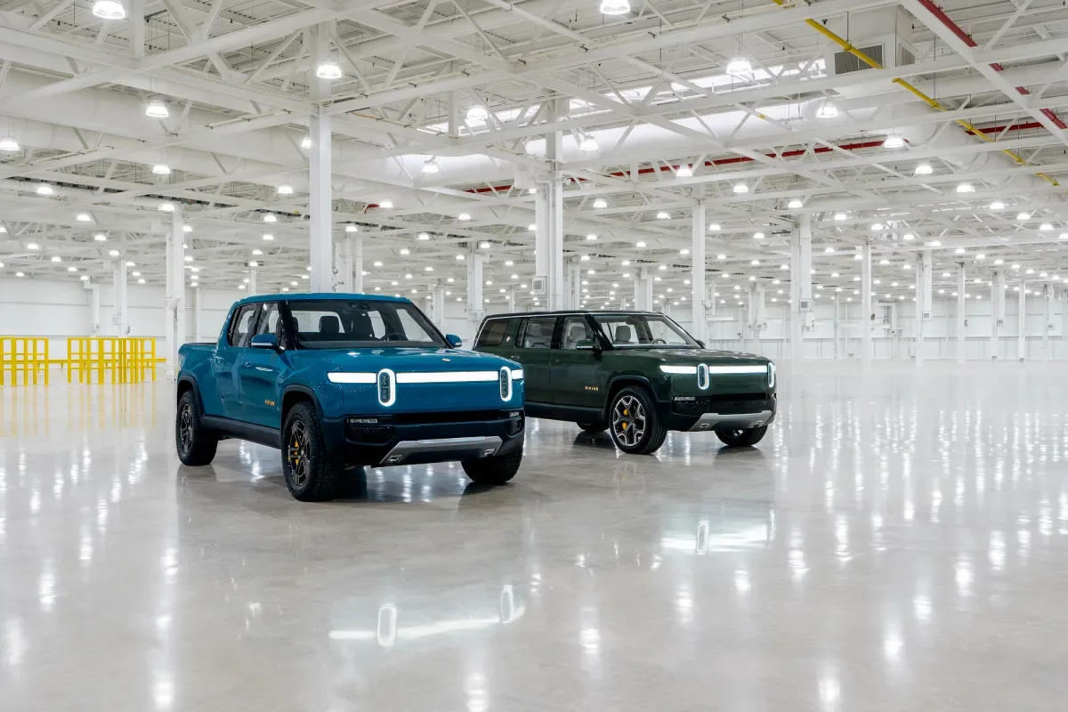 Rivian's first production R1T electric pickup truck rolls off the line | TechCrunch