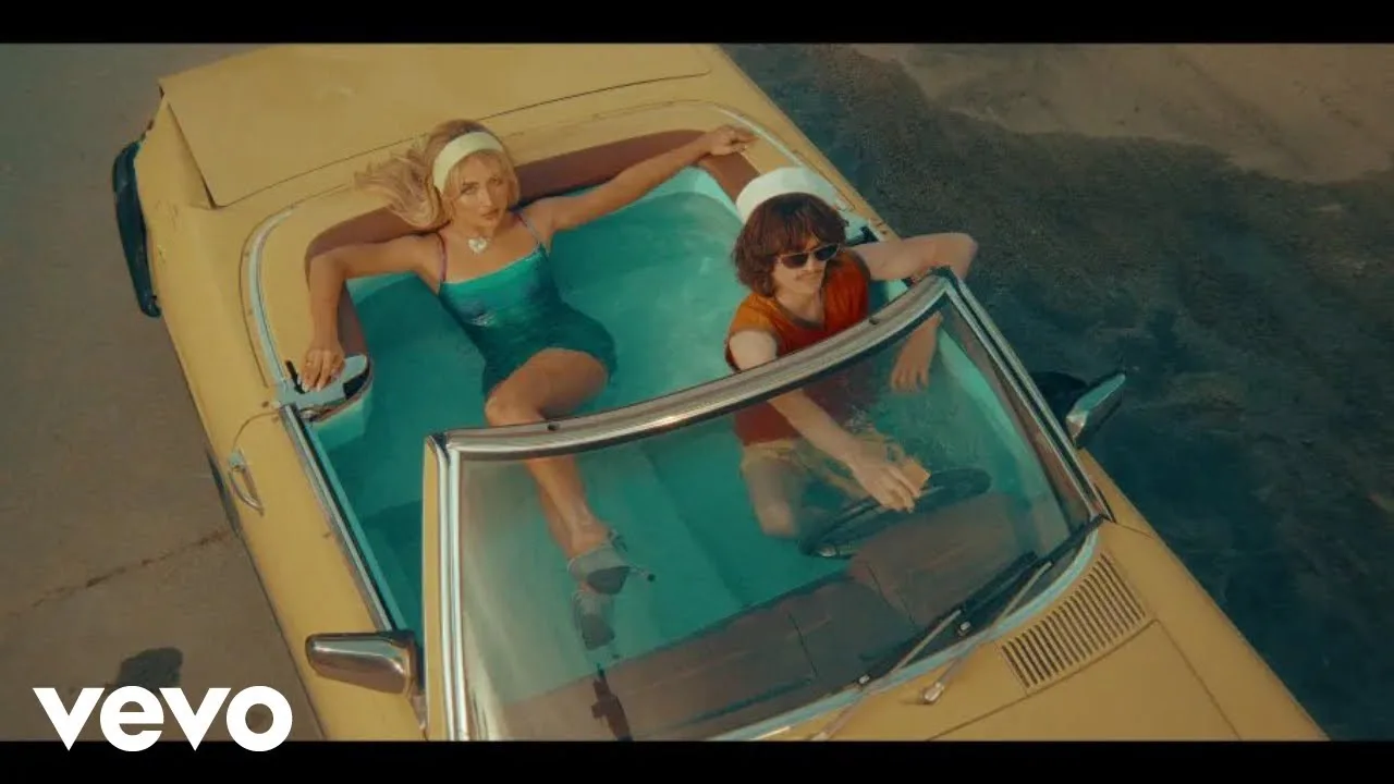 Scene from the Espresso music video