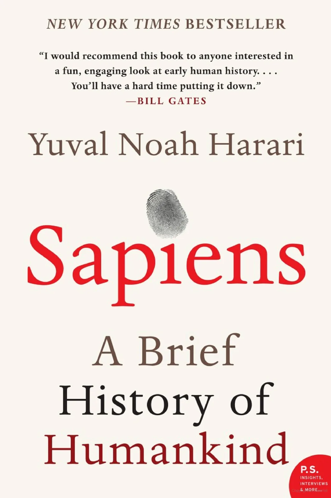 Cover of Sapiens: A Brief History of Humankind