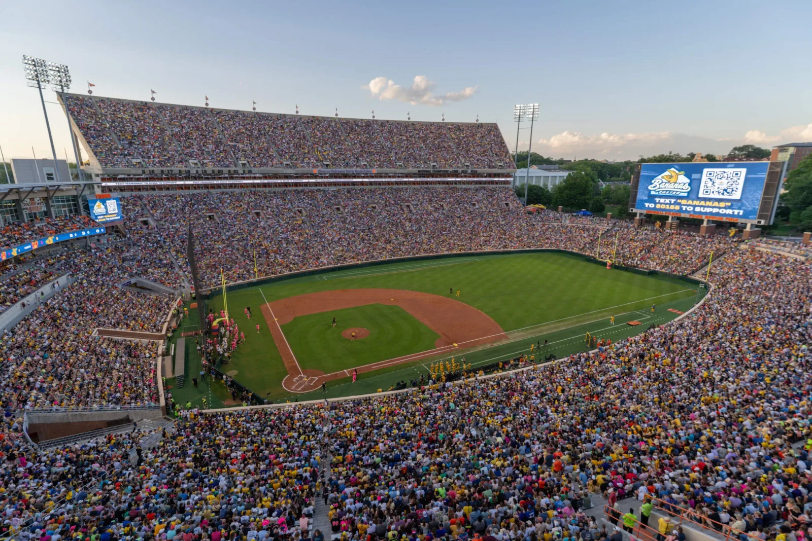 Clemson's stadium for a Bananas world tour game