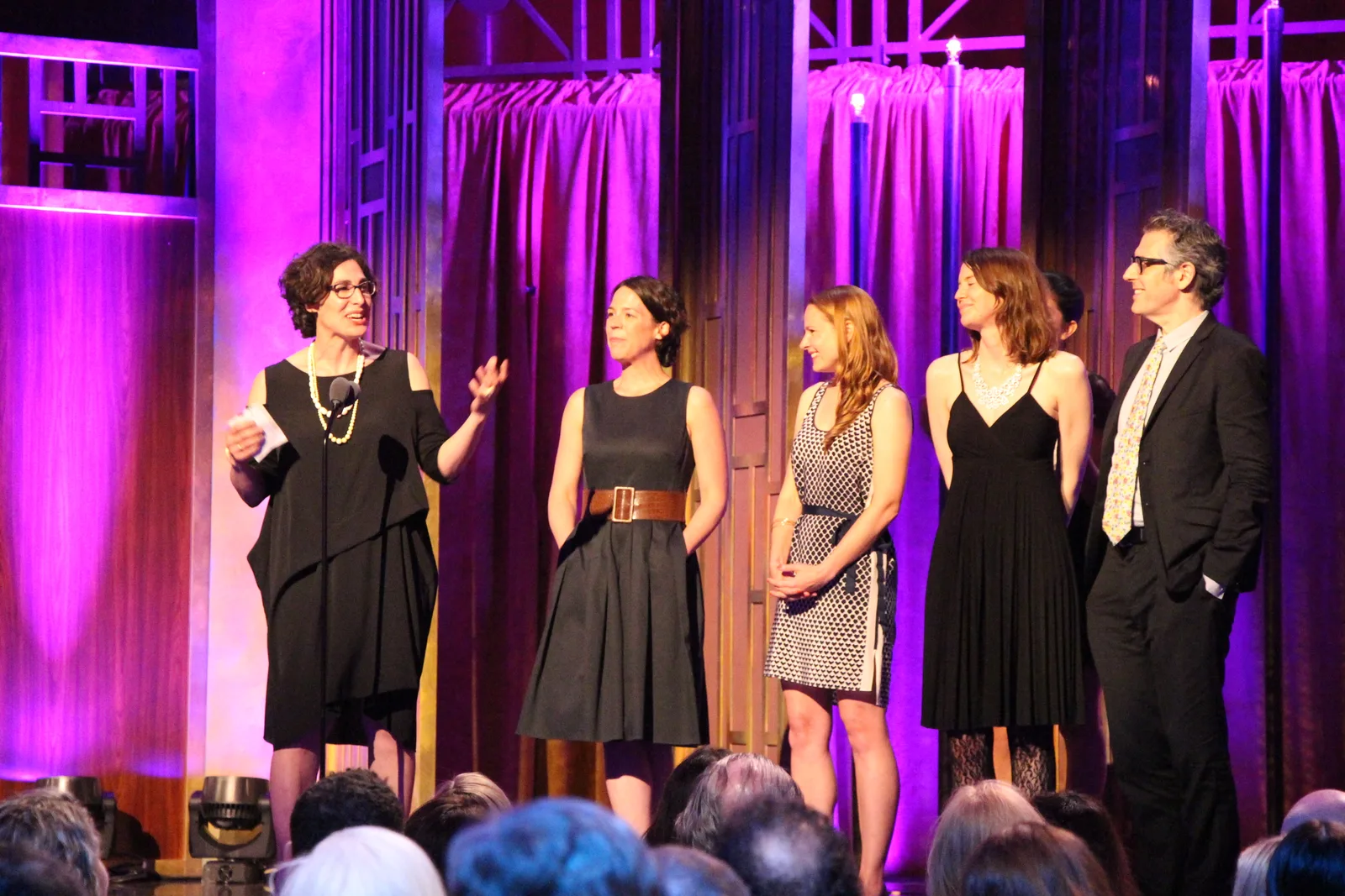 Sarah Koenig and the Serial production team accepting their Peabody Award; CC BY 2.0.