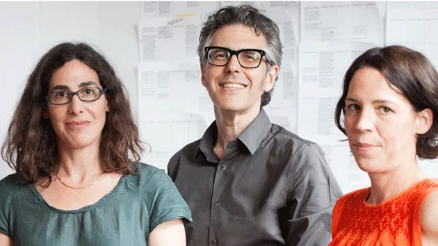 Serial's Sarah Koenig and Julie Snyder with Ira Glass.