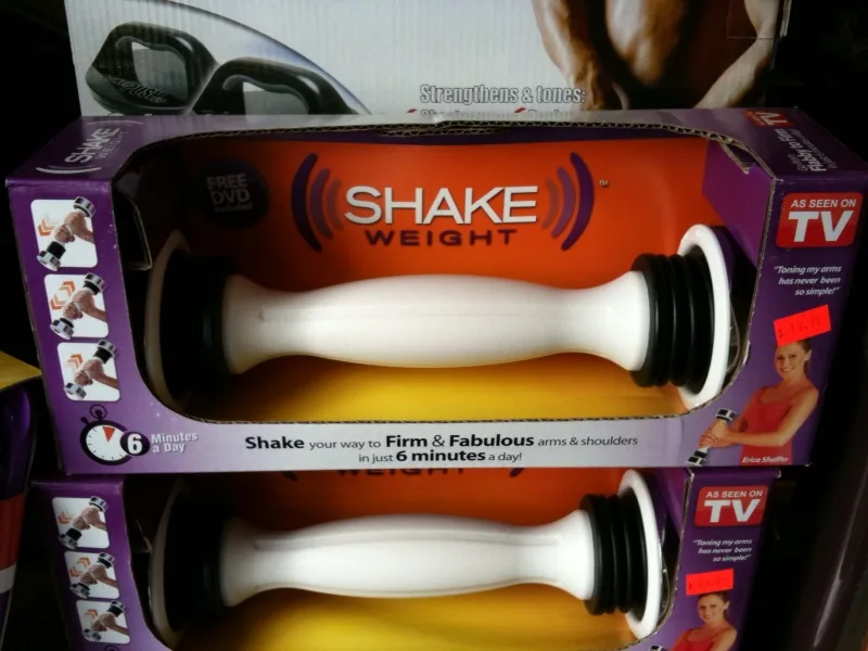 The Shake Weight product for sale in a store