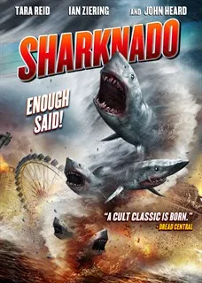 Official poster for Sharknado, the original television film.