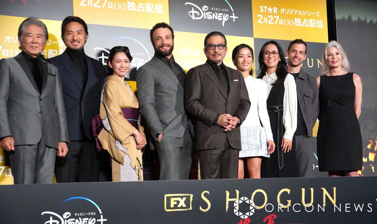 Shōgun cast at the Japan premiere