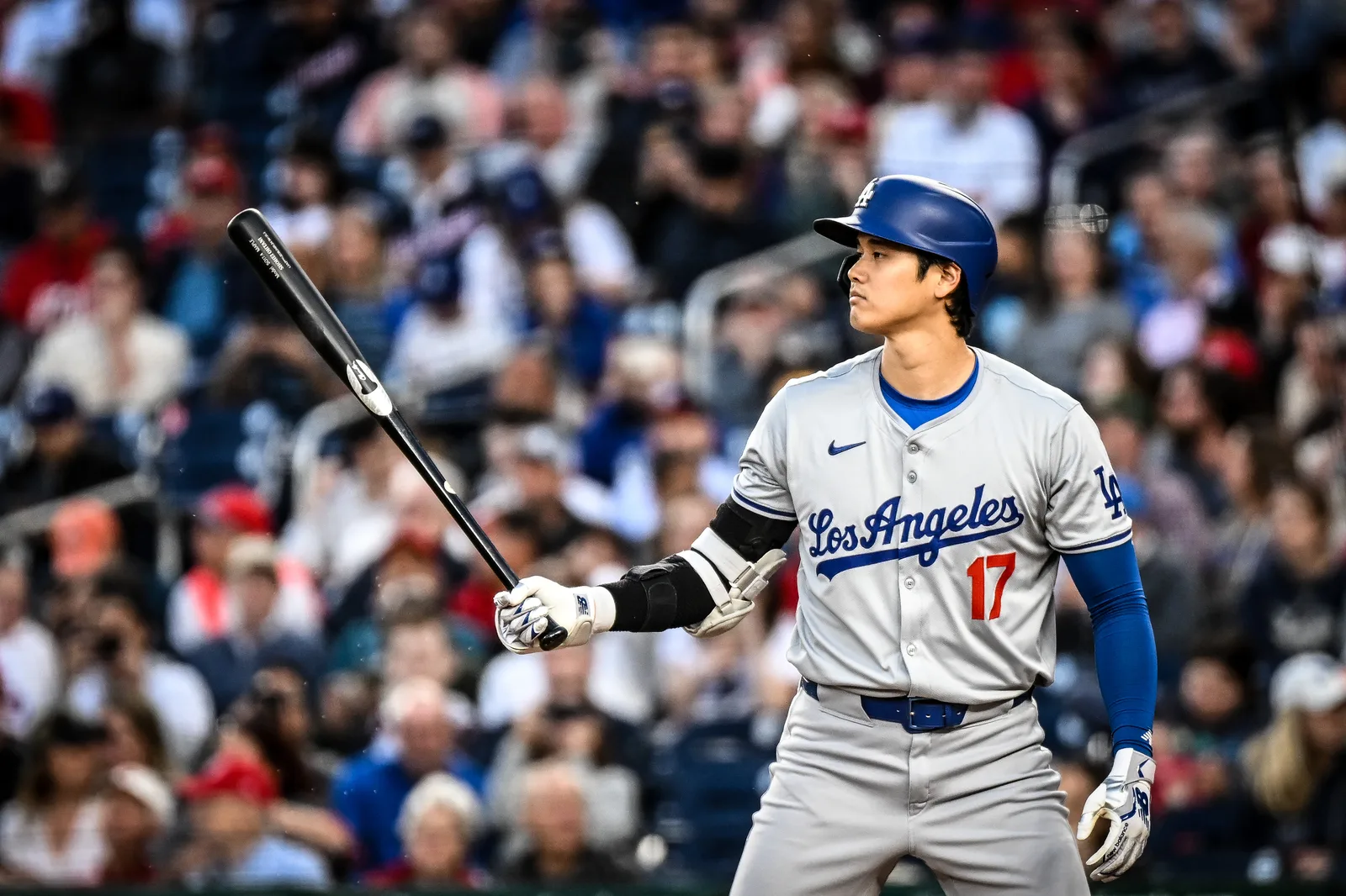 Ohtani at bat at Nationals Park in 2024