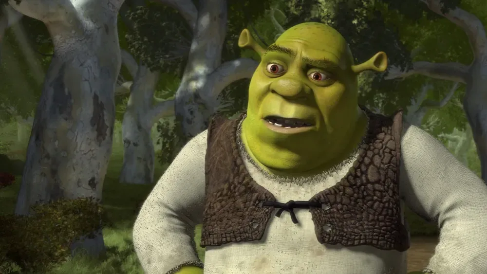 Shrek in a still from the 2001 film
