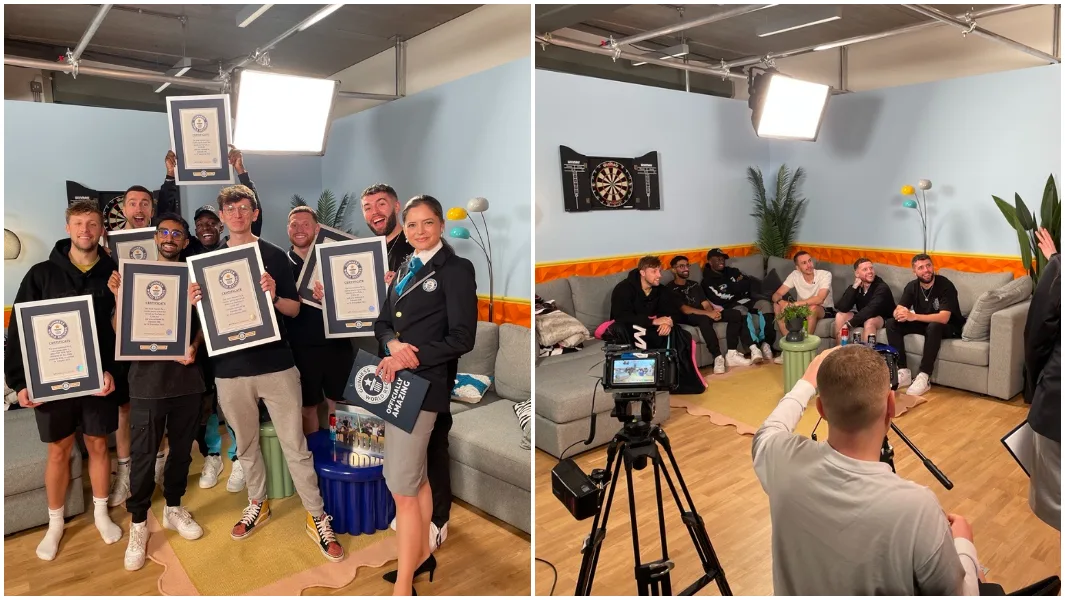 Jack Sucks At Life crashes Sidemen's London HQ to celebrate charity match record