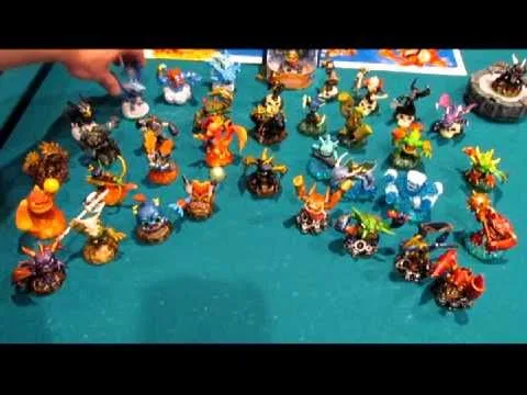 A complete collection of Spyro's Adventure figures
