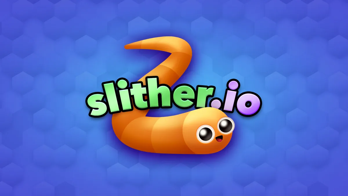 Official Slither.io title artwork from the playable seed page.