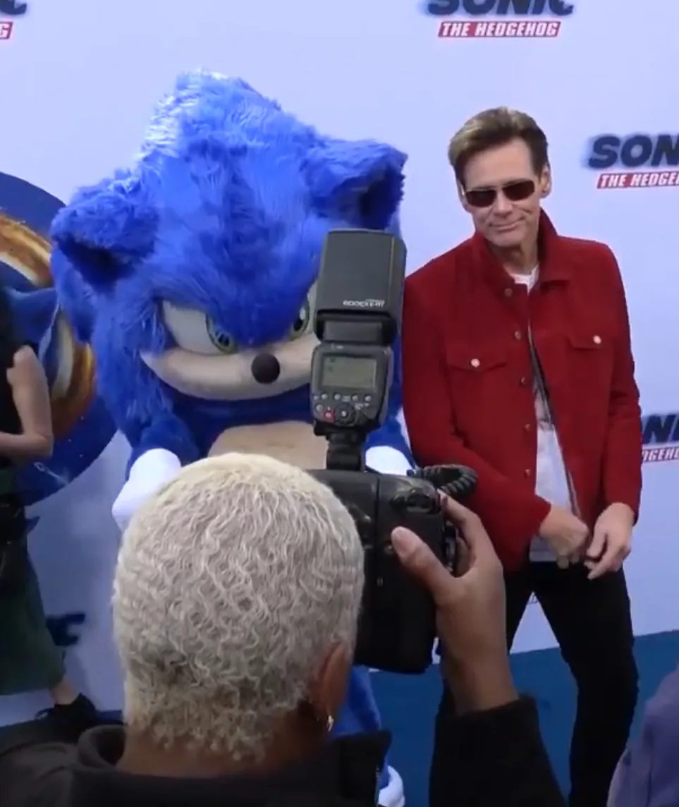 Jim Carrey at the Sonic the Hedgehog premiere; CC BY 3.0.