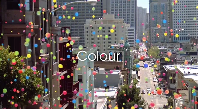 Sony Bravia Balls bounce in San Francisco - Postkiwi