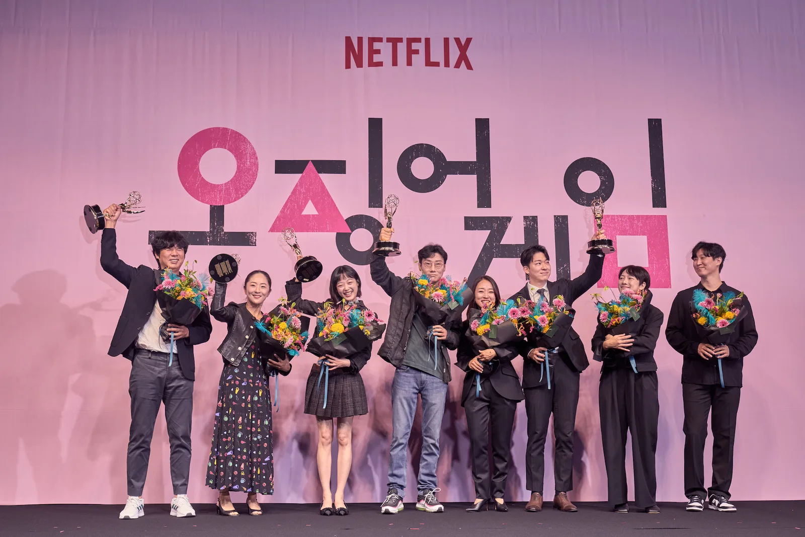 "We Made History Together" — ‘Squid Game’ Creators, Cast and Crew Celebrate Barrier-Breaking Emmy Wins - About Netflix