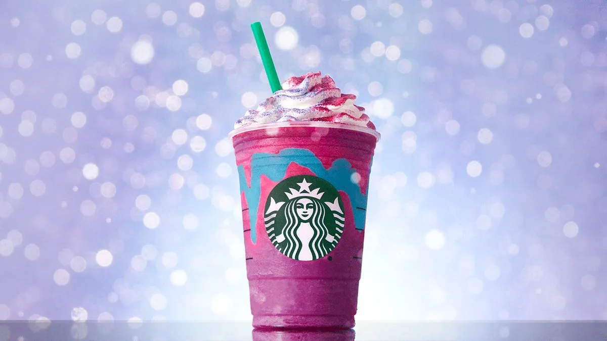 Starbucks' Unicorn Frappuccino launch image