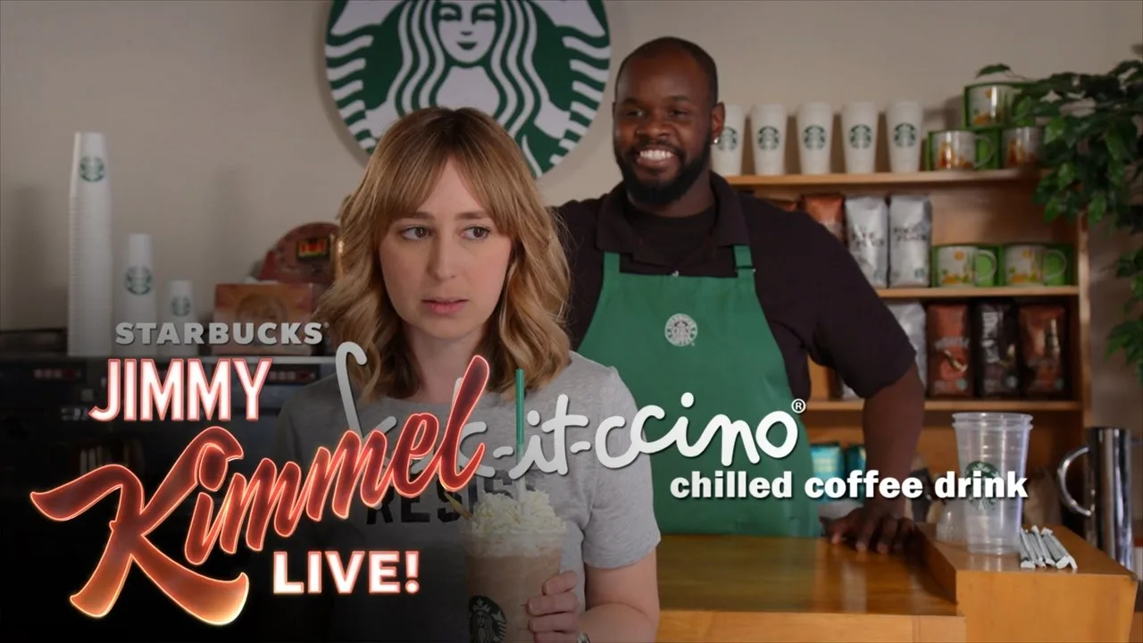 Jimmy Kimmel Live's parody Starbucks drink sketch