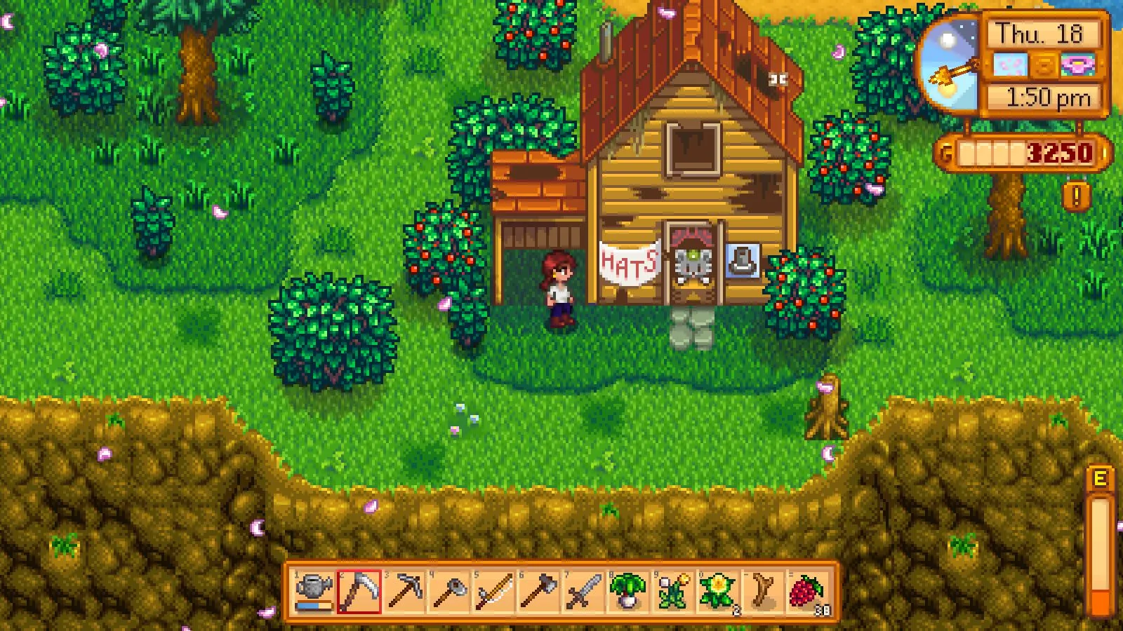 Stardew Valley gameplay on the farm