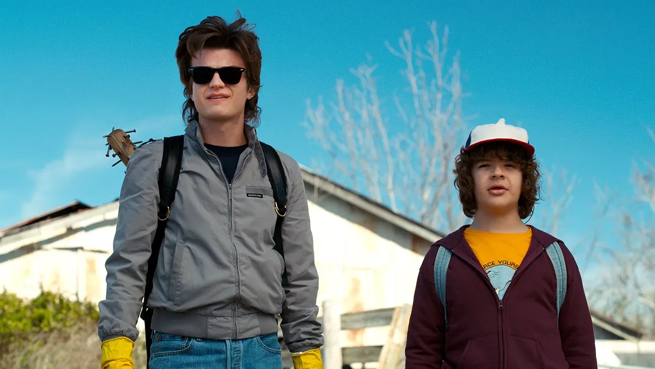 Steve and Dustin in a season 2 scene.