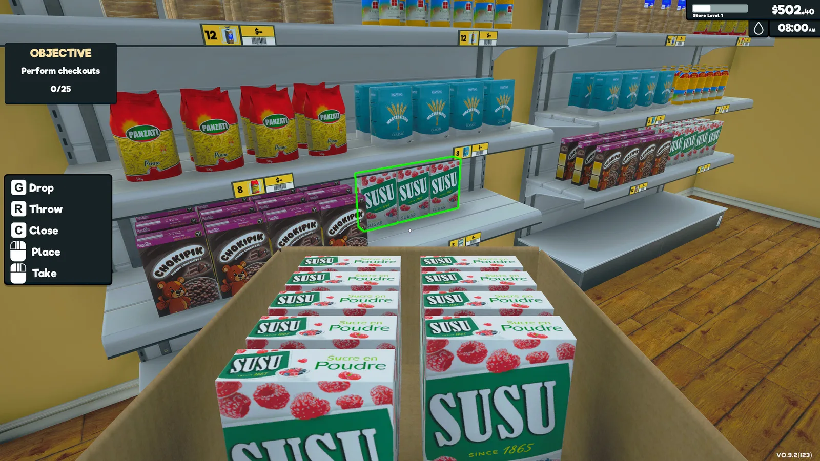 Official Steam screenshot of Supermarket Simulator.