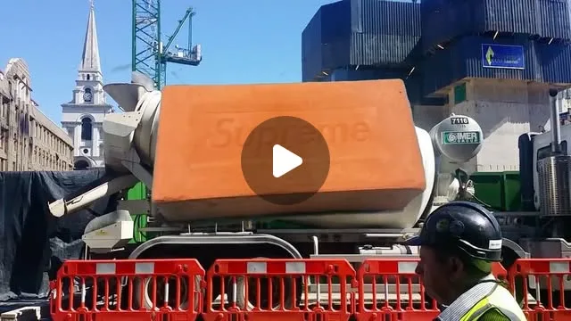 Supreme's Instagram video of the brick by Oliver Payne