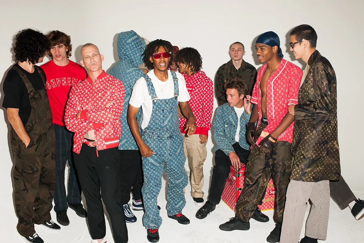 Supreme's official Louis Vuitton/Supreme collection image.