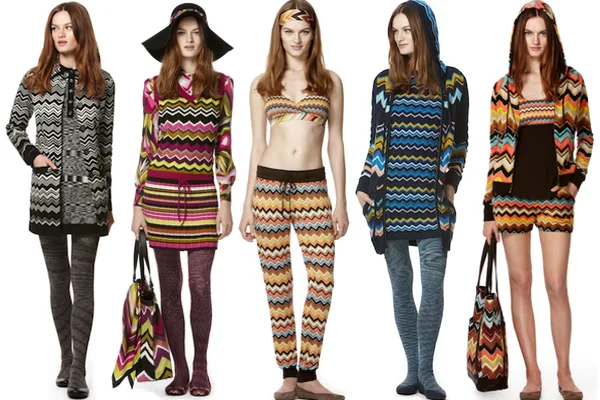 Missoni for Target zigzag outfits