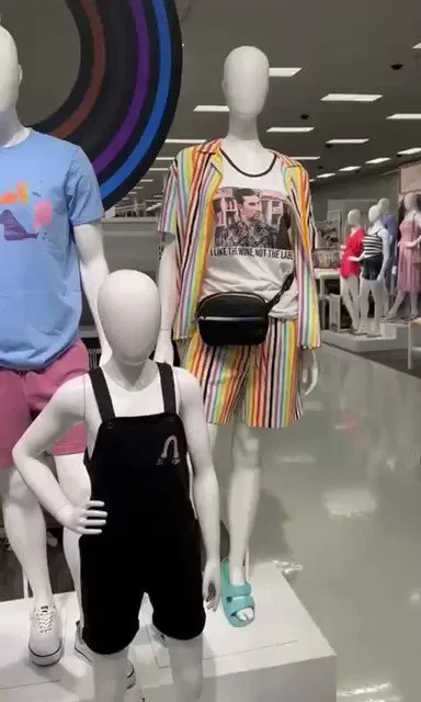 This is what you will find in the kid’s section of @Target. We urge you to take your business elsewhere. They are indoctrinating and grooming them with LGBTQ ideology. It is highly inappropriate and…