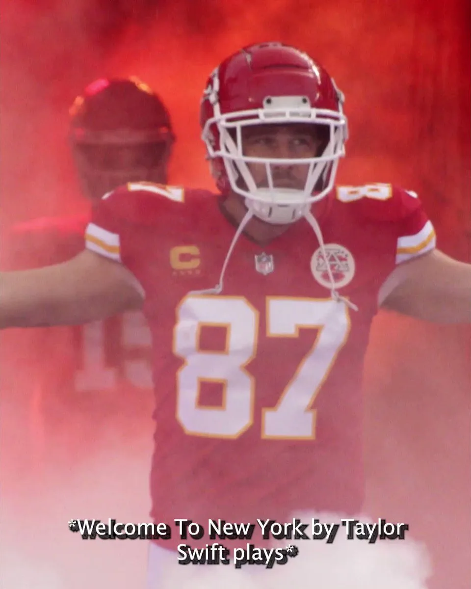 NBC's Taylor Made for Sunday Night graphic of Travis Kelce
