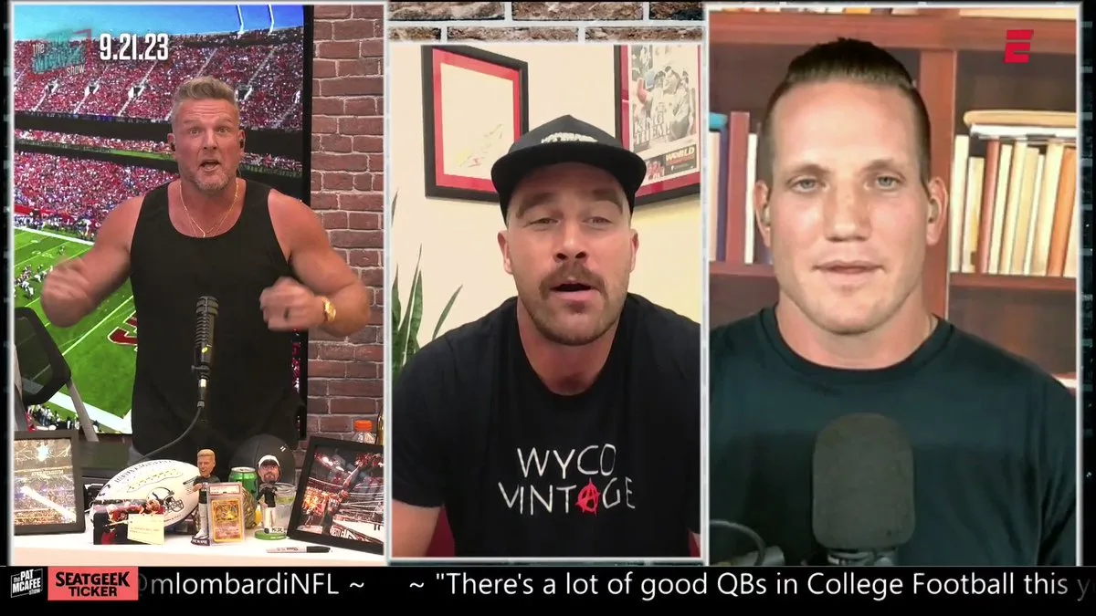 Kelce asked about Swift on The Pat McAfee Show