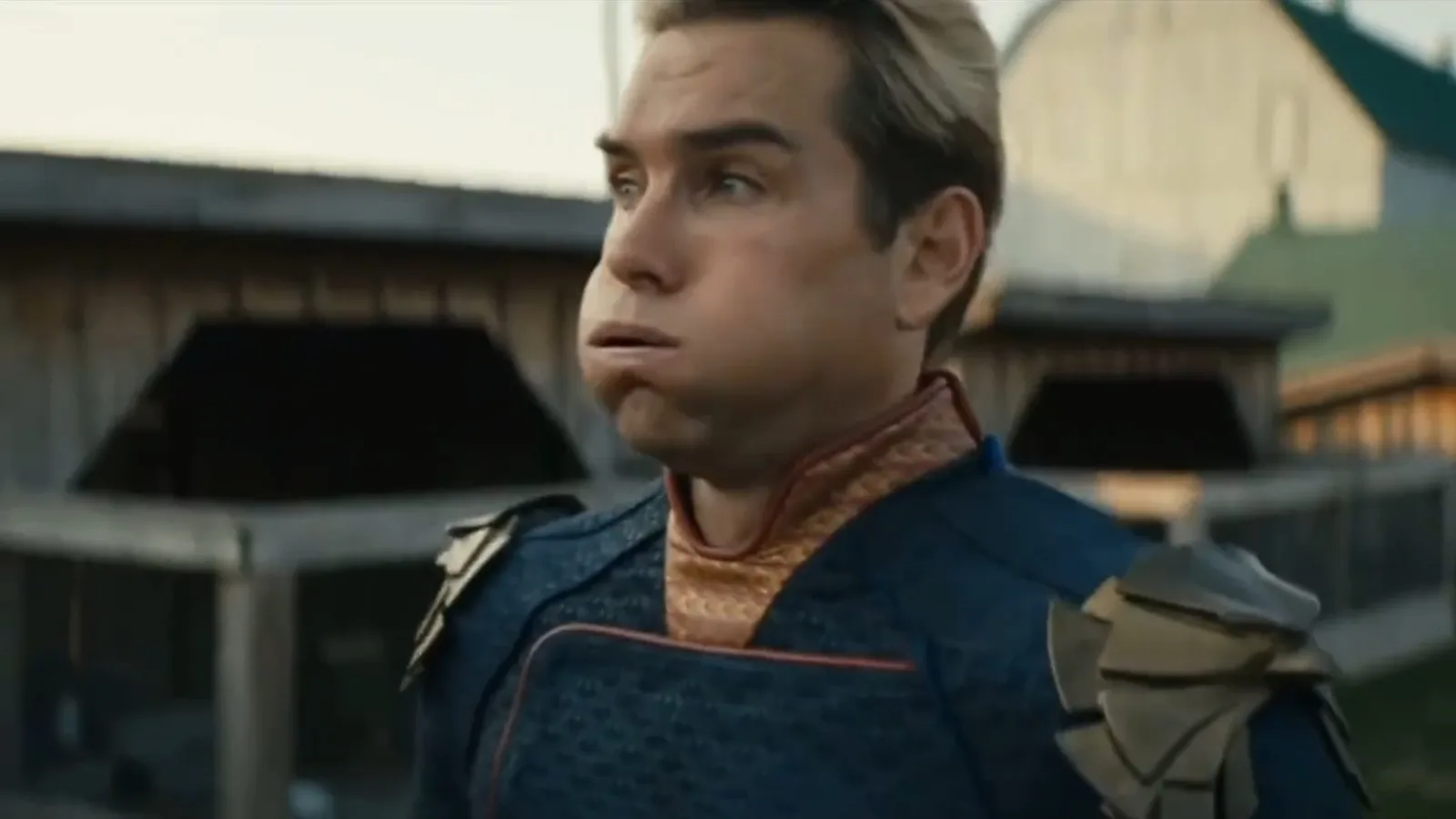 Homelander in a scene that became a meme.