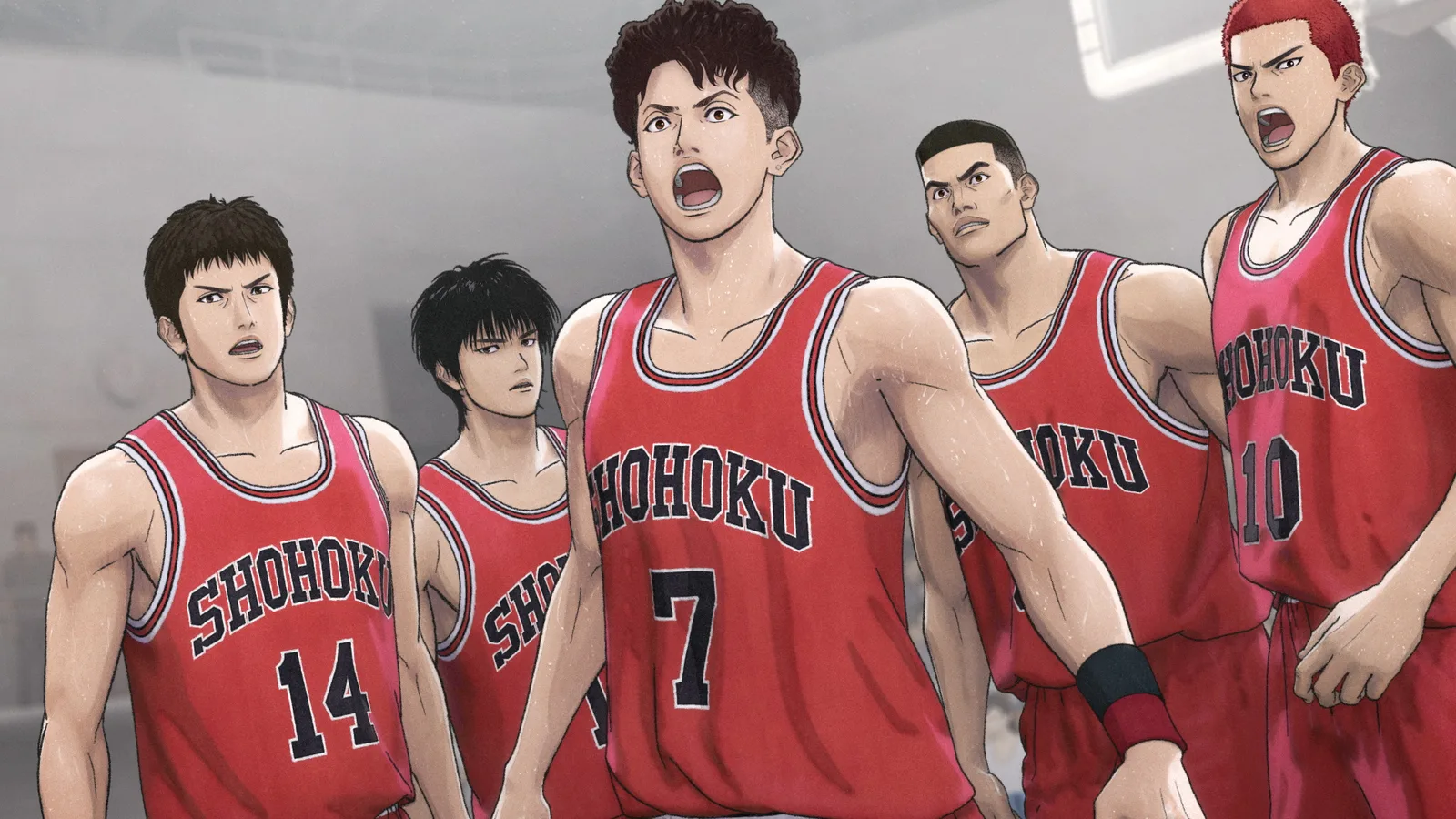 Shohoku players in The First Slam Dunk