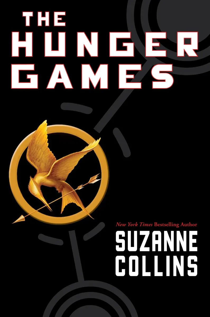 Original cover of The Hunger Games, Scholastic, 2008