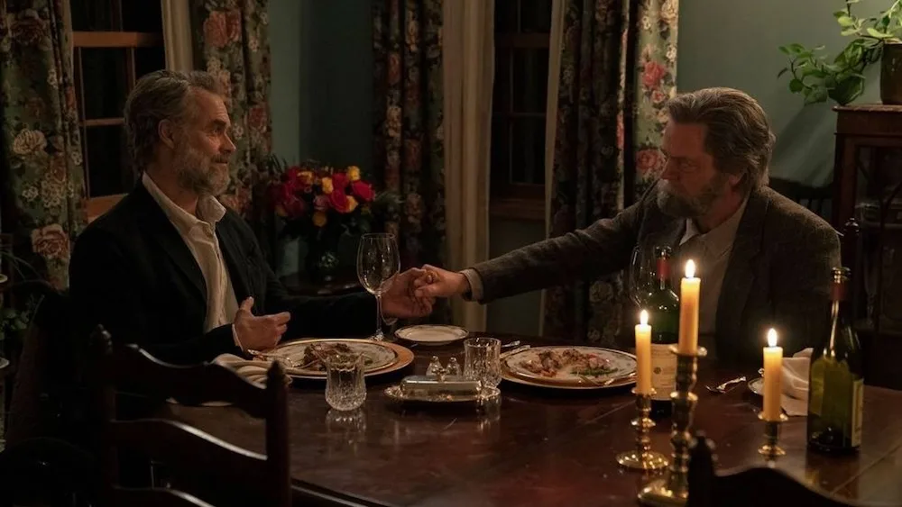 Bill and Frank's candlelit dinner.