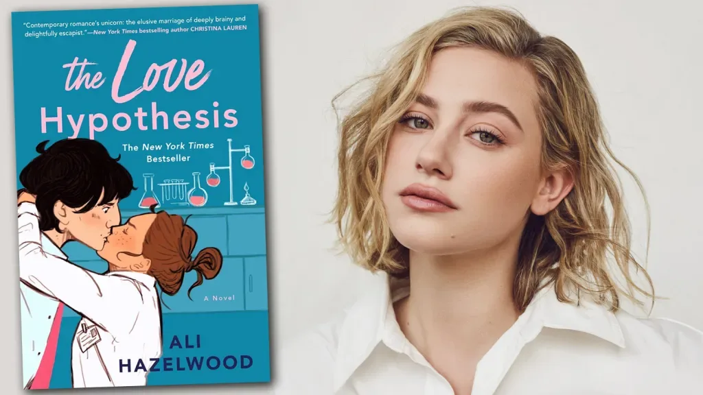 The Love Hypothesis cover beside Lili Reinhart, cast in the film